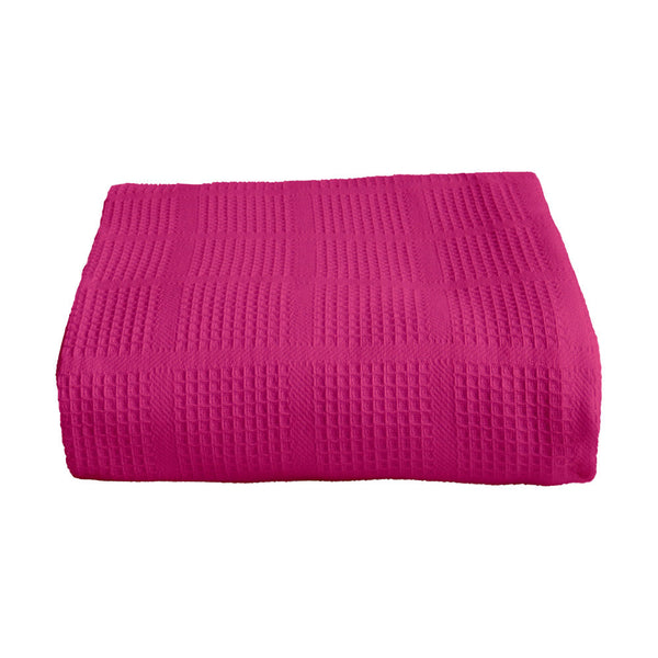 Sobrecama Piqué Fucsia