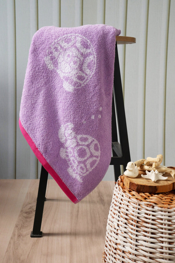 Toalla Infantil de Cuerpo 70x120cm Jacquard 450gr Tortuga