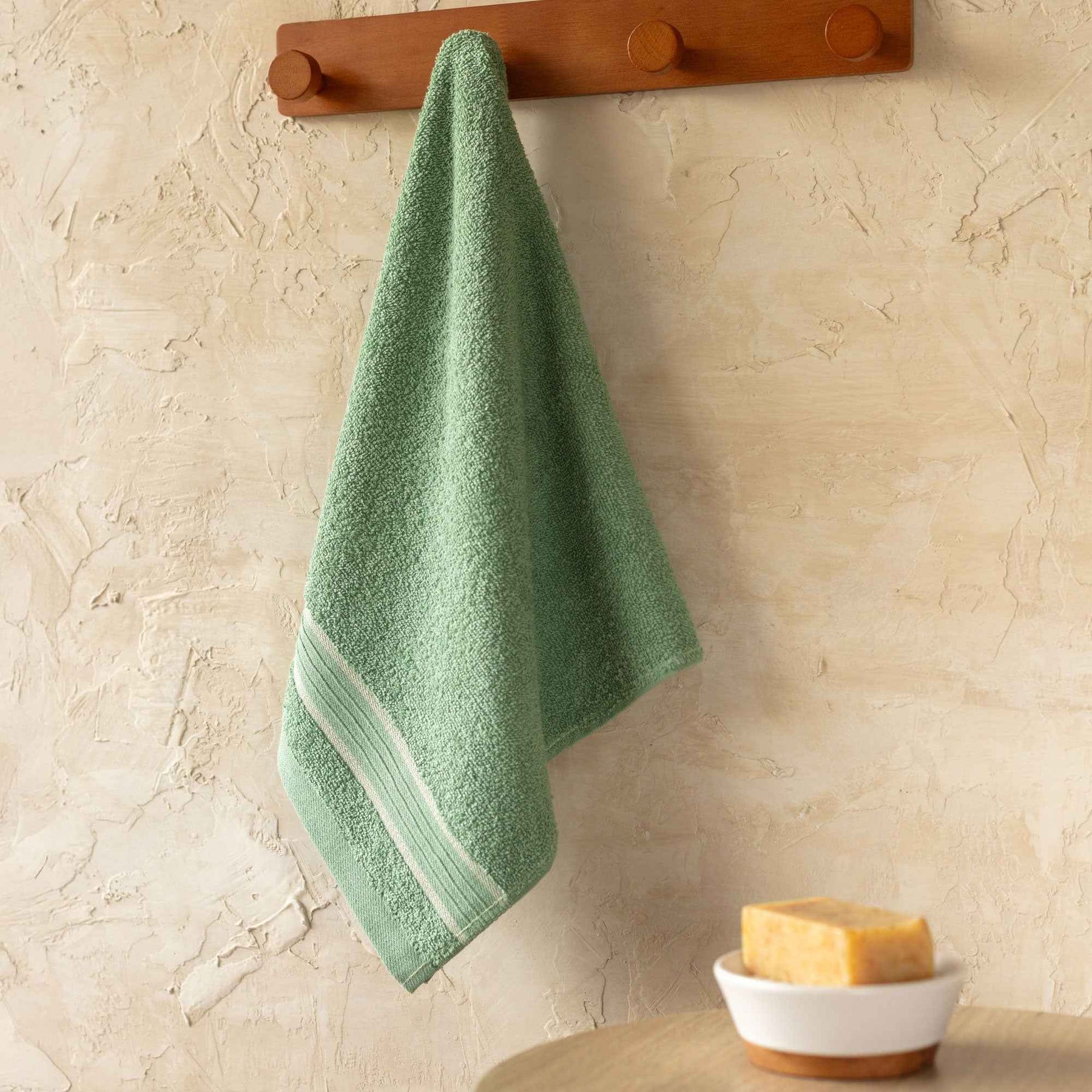 Toalla de Manos Murano 40x70cm 450gr Verde Albaca