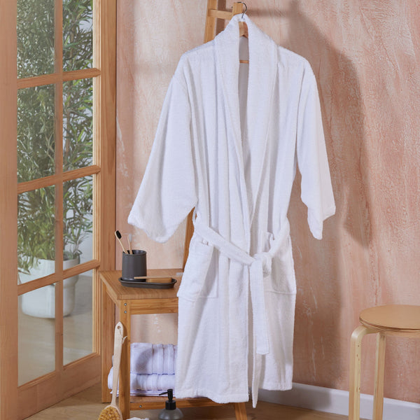 Bata Elite tipo Smoking Masculina Blanco 550gr