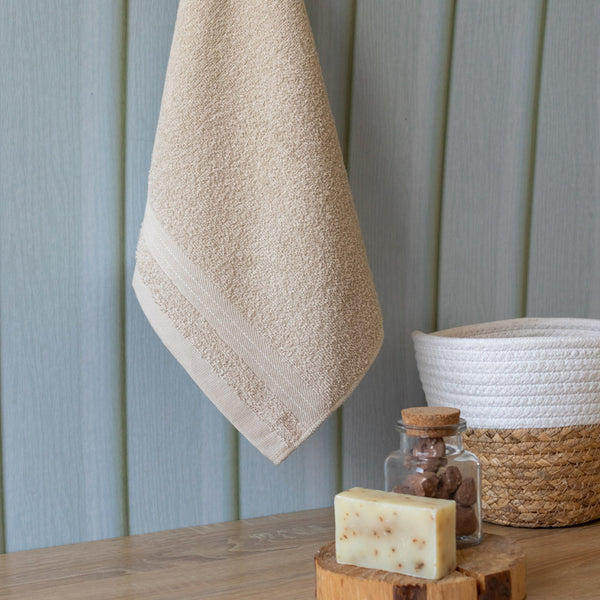 Toalla de Manos Amparo 40x65cm Beige Rustico 350gr
