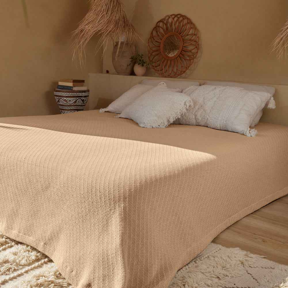 Sobrecama Verano Beige Moca