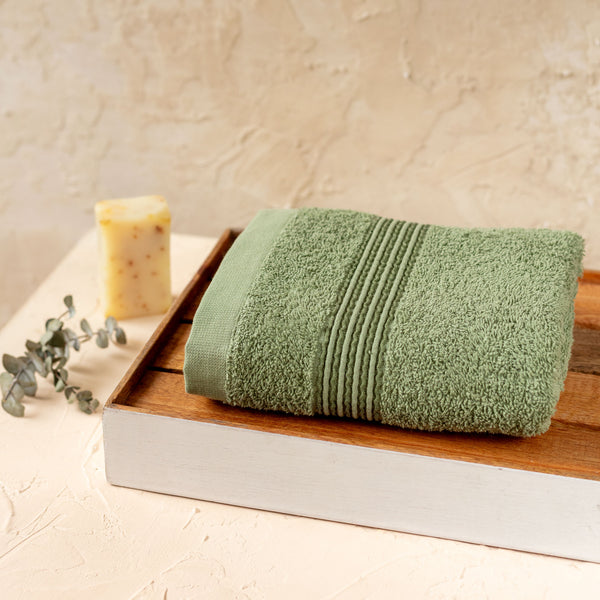 Toalla de Manos Kuta 50x70cm 450gr Verde Aceite