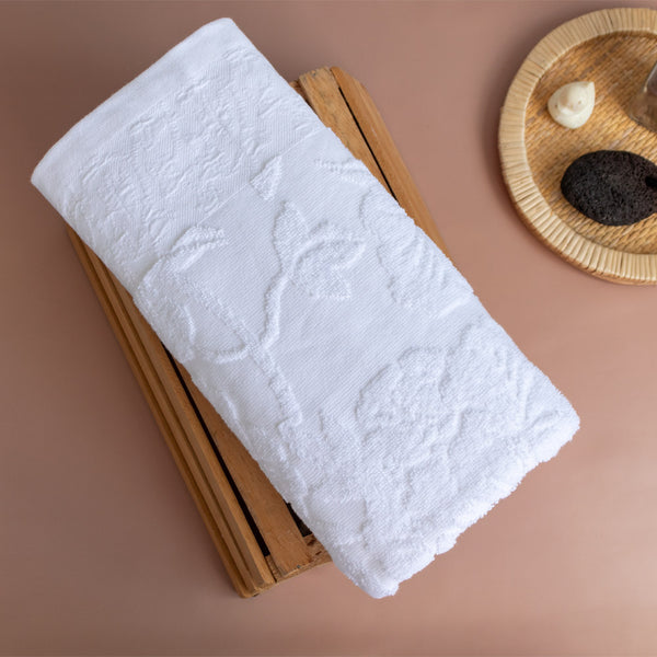 Toalla de Cuerpo Bell Jacquard 70x140cm 500gr Blanco