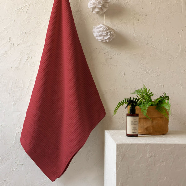 Toalla de Cuerpo Cetus 70x140cm 500gr Rojo Mineral