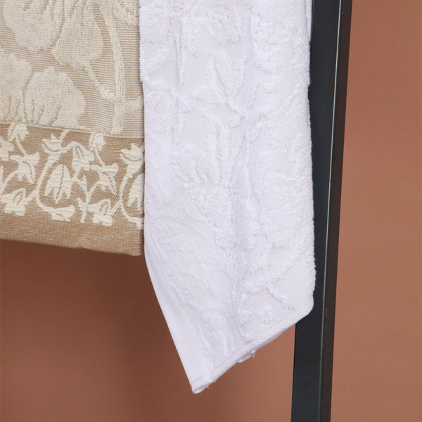 Toalla de Manos Bell Jacquard 50x70cm 550gr Blanco