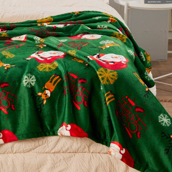 Manta Navideña Sherpa Papá Noel 130x150 cm