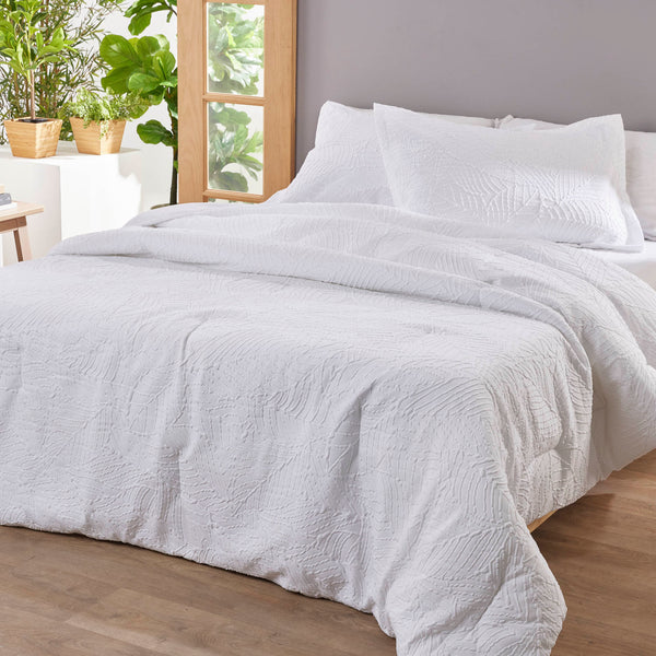 Edredón Comforter Microfibra Blanco