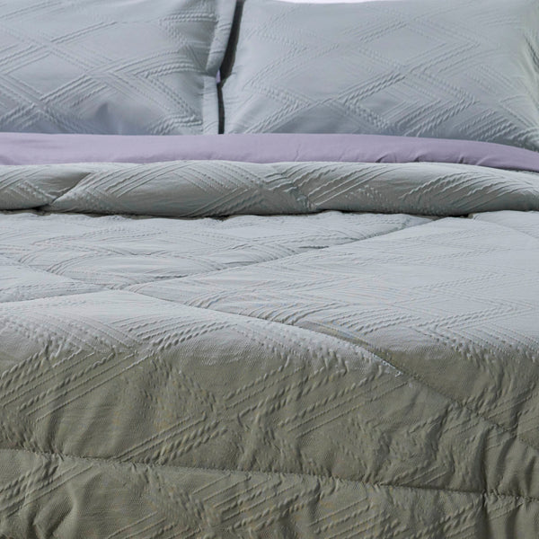 Edredón Comforter Microfibra Verde Doble Faz