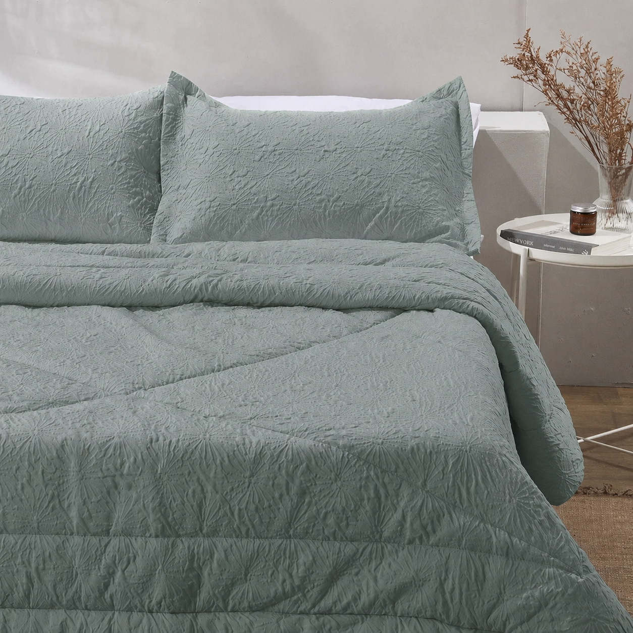 Edredón Comforter Microfibra Verde