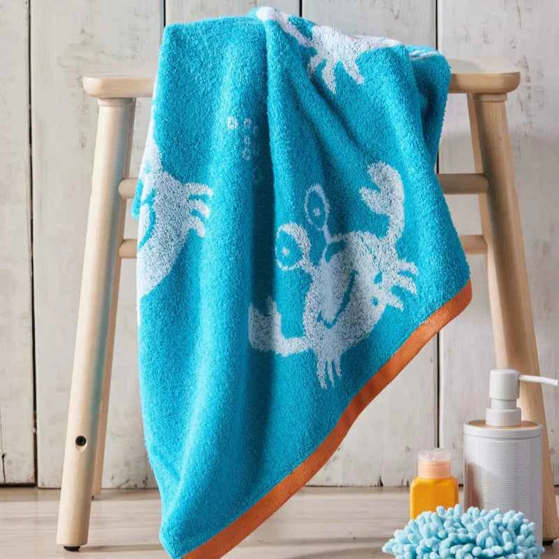 Toalla Infantil 70x120cm Jacquard Cangrejo 450gr
