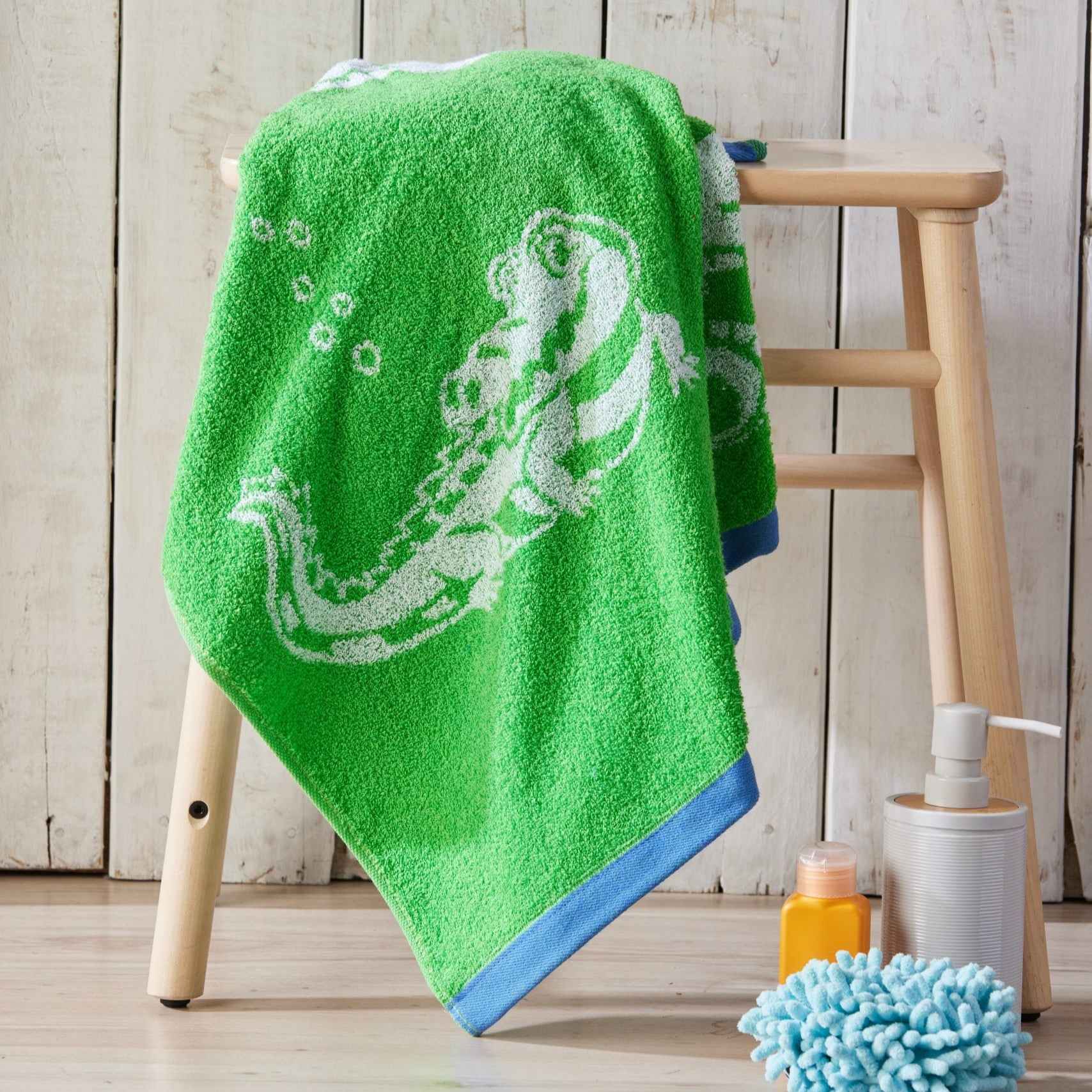 Toalla Infantil 70x120cm Jacquard Cocodrilo 450gr