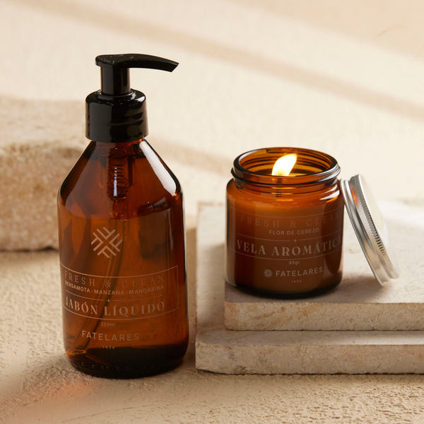 Kit de Regalo Fresh & Clean: Vela aromática + Jabón de Manos