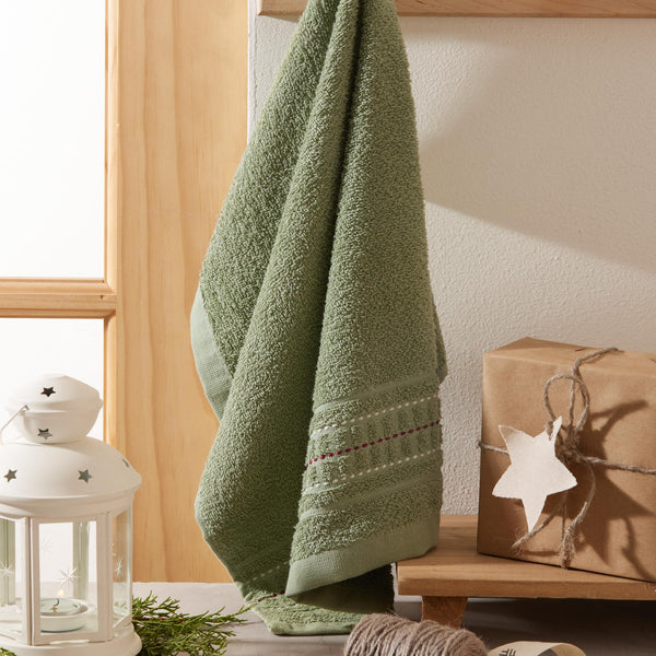 Toalla de Manos Oropel 40x65cm 400gr Verde Aceite