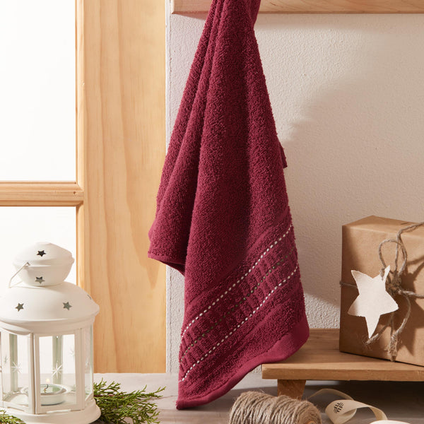 Toalla de Manos Oropel 40x65cm 400gr Rojo Tibetano