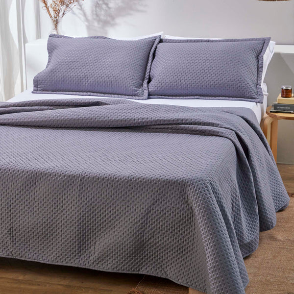Edredón Quilt Microfibra Gris