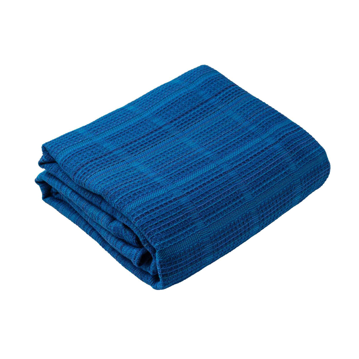 Sobrecama Piqué 140X210 Azul Melange