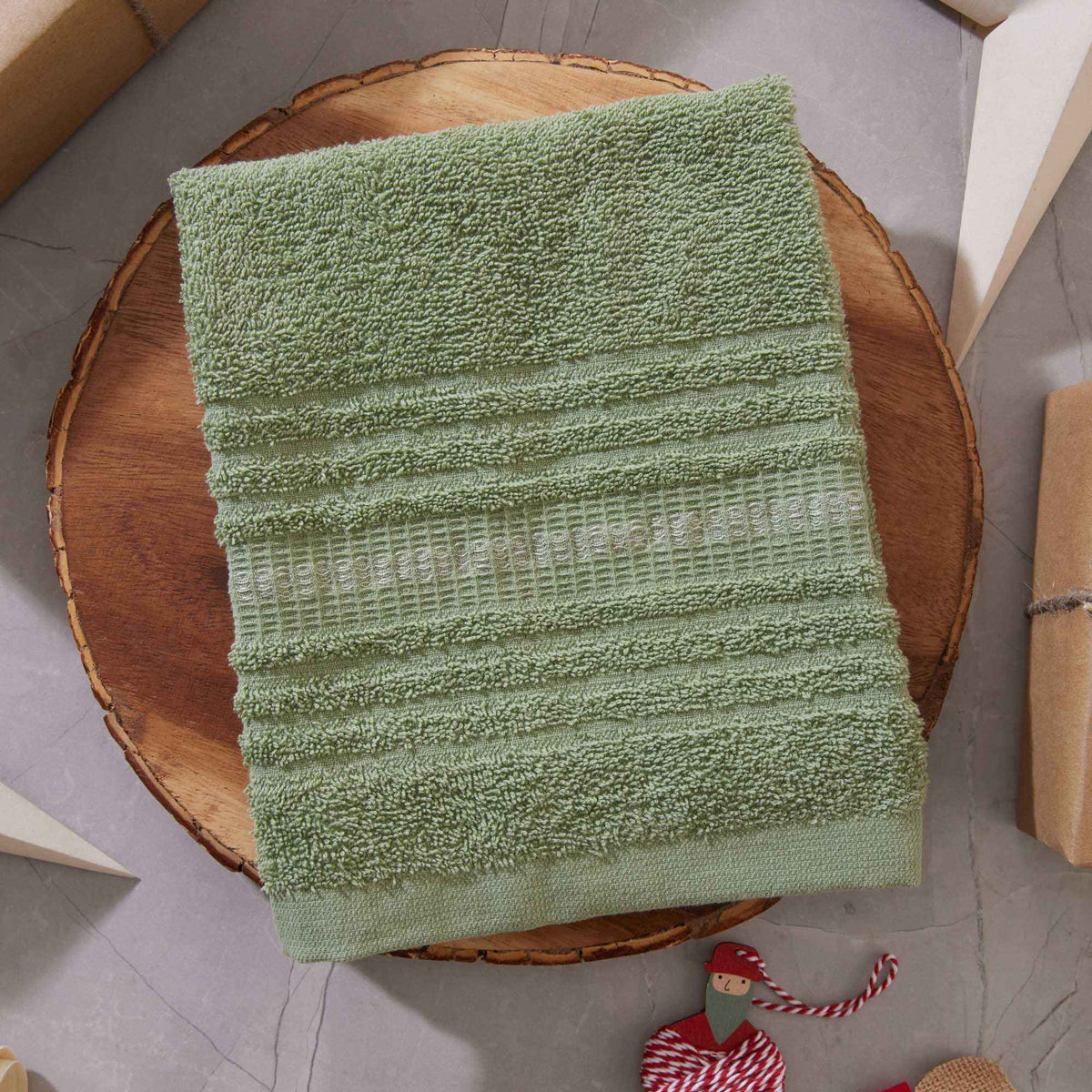 Toalla de Manos Teyuna 40x70cm 400gr Verde Aceite