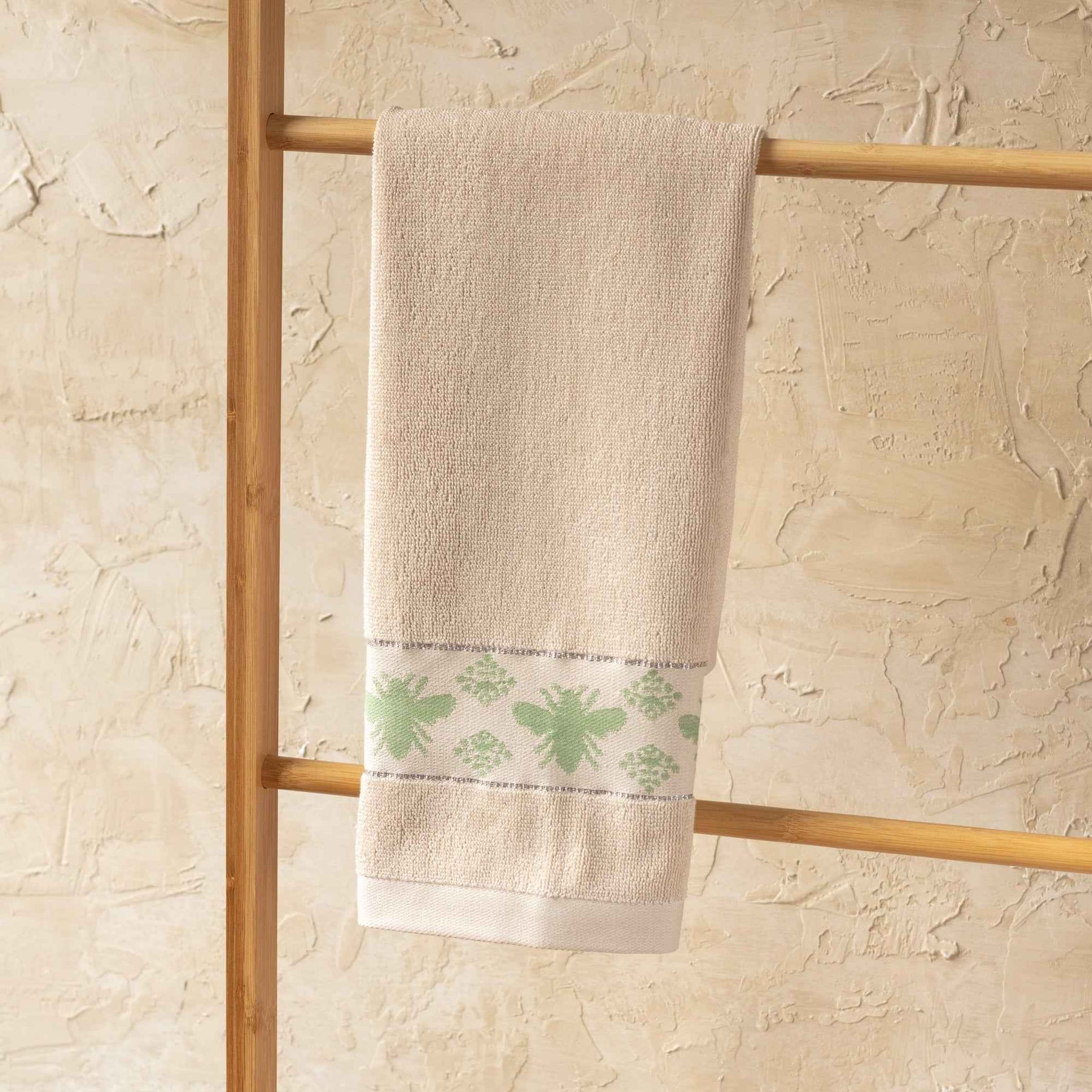 Toalla de Manos Cenefa Jacquard Abeja 50x70 cm 450gr