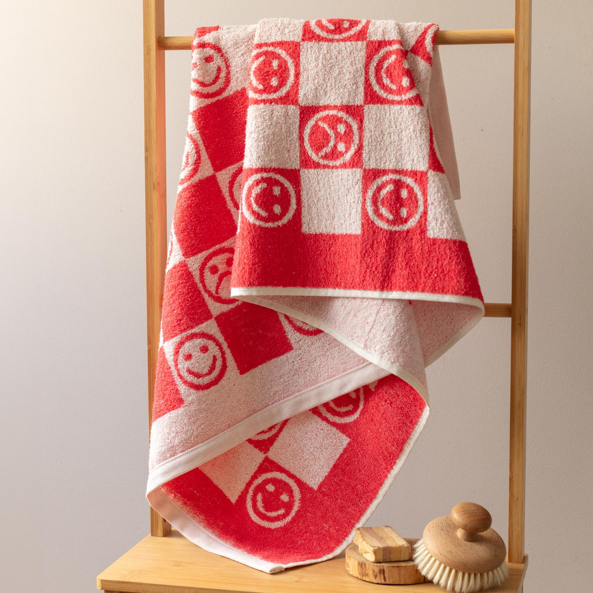 Toalla Infantil de Cuerpo Caritas 70x120 cm 450 gr Rosa Durazno