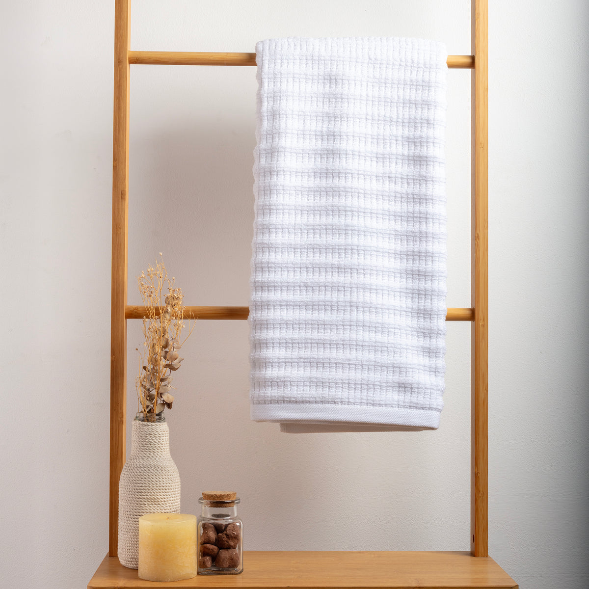 Toalla de Cuerpo Mimbre 70x140 cm Blanco 500 gr