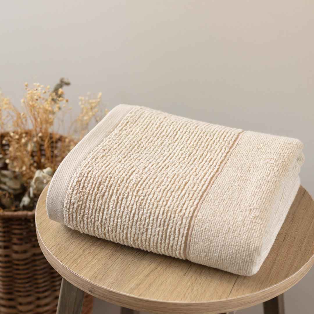 Toalla de Cuerpo Tanzania Bambú 70x140 cm 500gr Beige Madera
