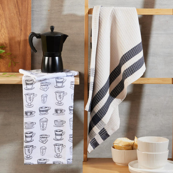 Juego x 2 Limpiones de Cocina 40x70 cm Café/Orégano