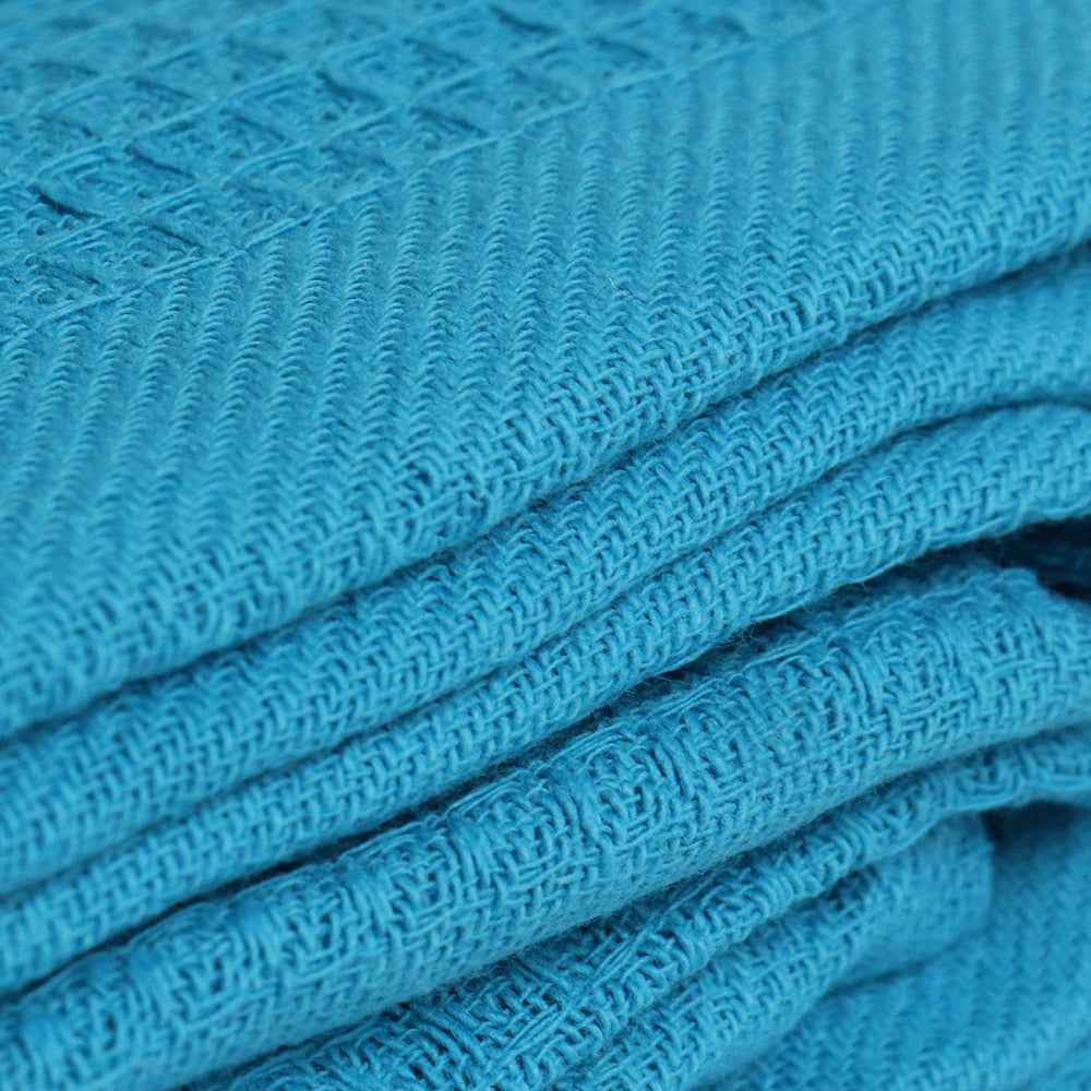 Sobrecama Sabanera Sencilla Azul 140x200cm Extra Delgada 170gr