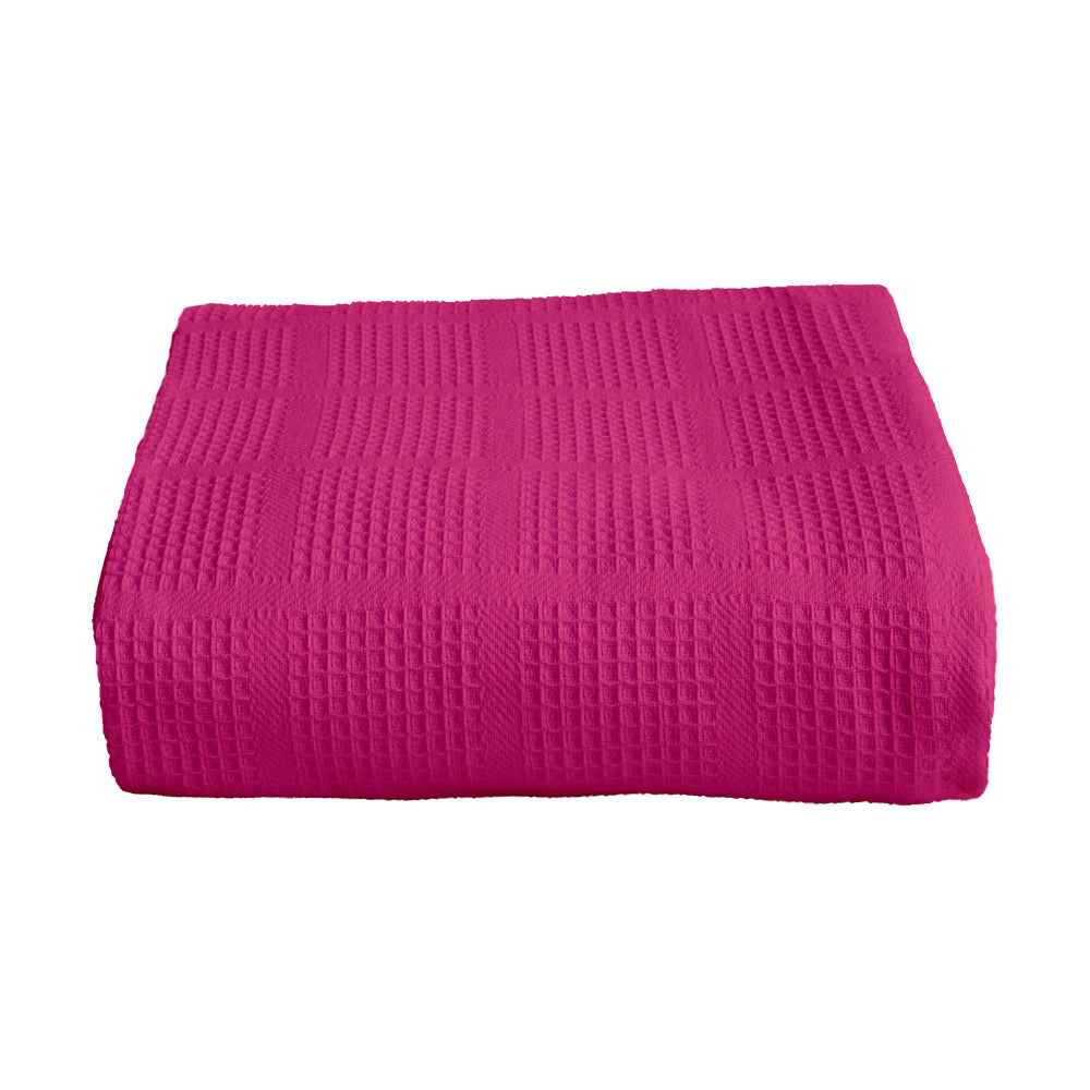 Sobrecama Piqué Fucsia
