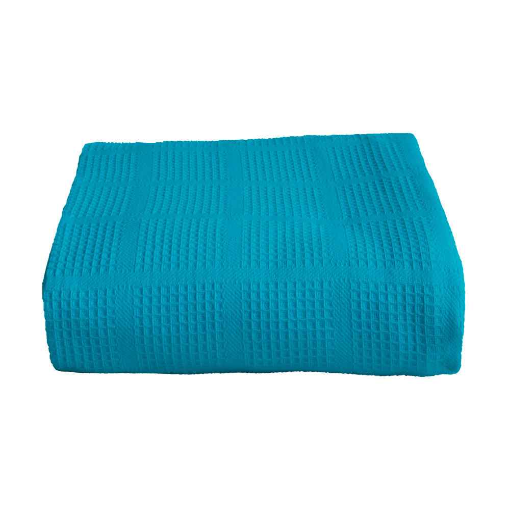 Sobrecama Piqué Azul