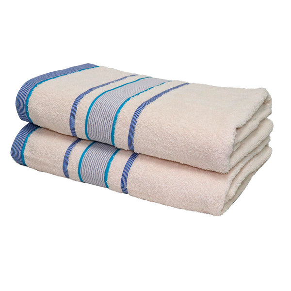 Juego de 2 Toallas de Cuerpo Gaby 400gr Azul